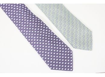 Hermes Silk Ties- Sheep And Oragami