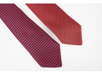 Hermes Silk Ties- Traditional H Design Patterns