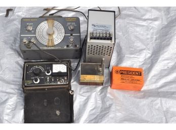 Lot Of Vintage Electrical Equipment Signal Generator And More