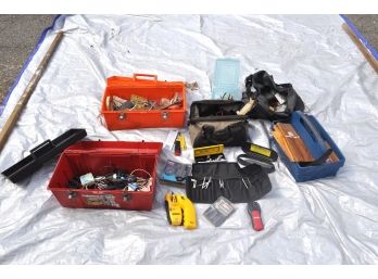 Pot Luck Of Tools With Tool Boxes