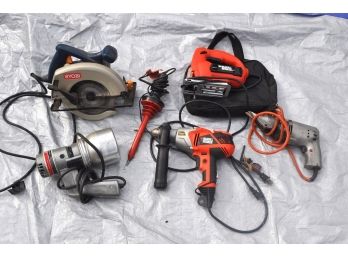 Lot Of Power Tools Black And Decker, RYOBI And More