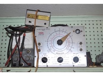 Vintage Heathkit And EICO Electrical Equipment With Power Supply