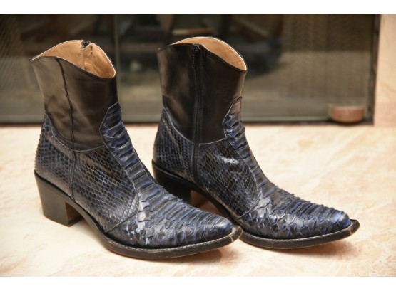 Giani Barbato Snake Skin Boots- Woman's Size 8