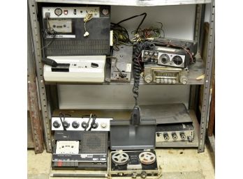 Grouping Of Vintage Electronics And CB Radio