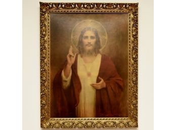 Jesus Christ Gilt Frame Picture 29'x37'