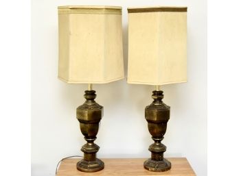 2 Brass Lamps