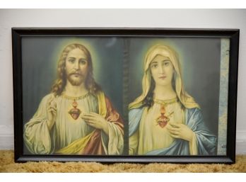 Jesus And Mary Framed Picture
