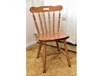 Antique Maple Spindle Back Chair