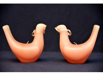 2 Ring Neck Dove Candles