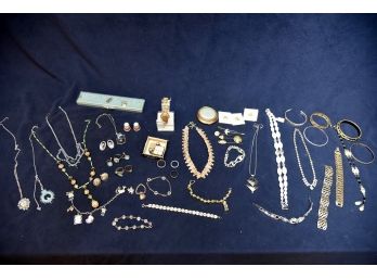 Assorted Vintage Costume Jewelry Lot 3 With Bracelets And Rings