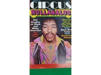 1969 Circus Magazine Featuring Jimi Hendrix