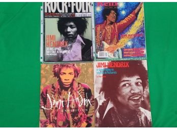 Jimi Hendrix Rock Folk Magazine Lot Of 4