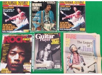 Jimi Hendrix Hendrix Story Lot Of 6