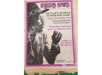 1968 Rolling Stone Magazine Featuring Jimi Hendrix