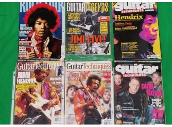 Jimi Hendrix Guitar Techniques Lot Of 6