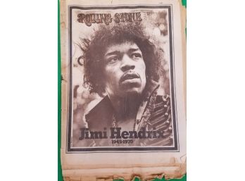 Oct 1968 Rolling Stone Magazine Featuring Jimi Hendrix With Extra Copy