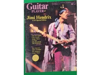 1975 Guitar Player Magazine Featuring Jimi Hendrix