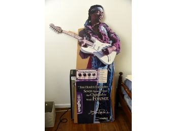 Super RARE Jimi Hendrix Life Size Stand Up DigiTech Pedal Display Ad