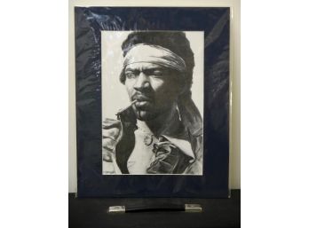 Charcoal Hendrix Picture Signed Barry 16'x20'