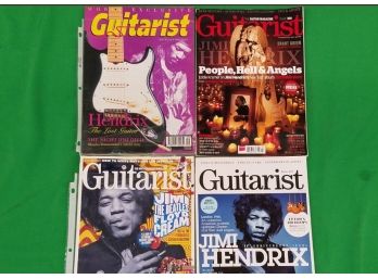 Jimi Hendrix Guitarist Magazine Lot Of 4