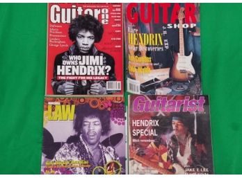 Jimi Hendrix Guitar Shop Magazine Lot Of 4