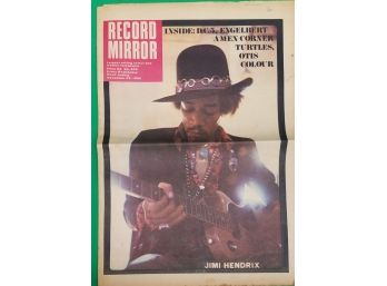 1968 Record Mirror Magazine Featuring Jimi Hendrix