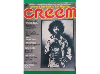 1973 Cream Magazine Featuring Jimi Hendrix