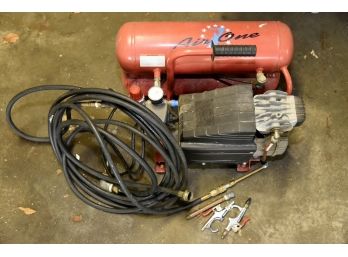 Air One Air Compressor With Hose And Attachments
