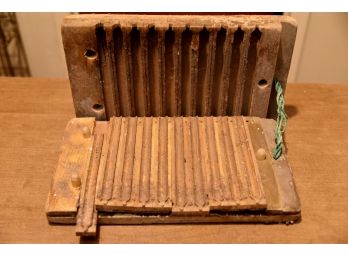 Antique Wood Cigar Press - READ
