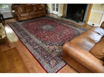 Hand Knotted Kashan Persian Wool Carpet From Iran- Paid $6,000