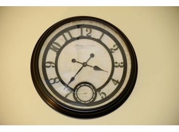 Grand 30' Round Sterling And Noble Wall Clock