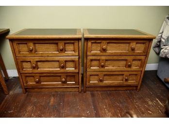 Pair Of Stanley Furniture Fruitwood Dressers 30'x18'x30'
