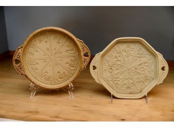 2 Stoneware Plates