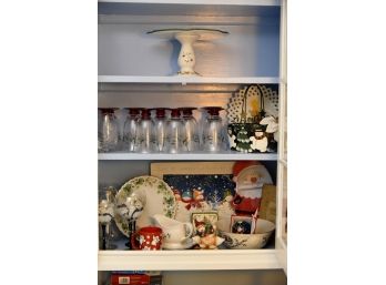 Cabinet Of Christmas Decor