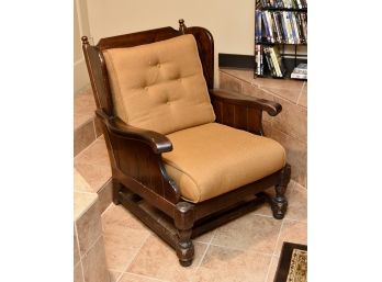 Antique Oak Mission Arts And Crafts Morris Side Chair-30'x36'x34'