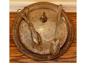 Assortment Of Antique Silverplate Pieces