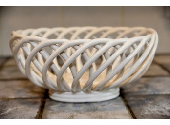 Ceramic Weave Bread Basket