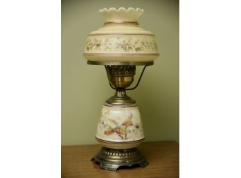 Vintage Painted Hurricane Lamp