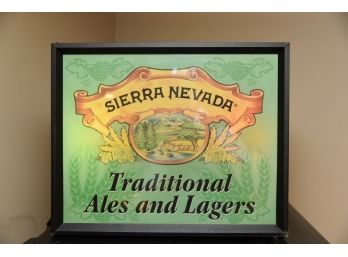 Vintage Sierra Nevada Traditional Ales And Lagers Lighted Box Sign 19'x16'