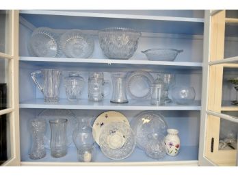 Crystal Platters, Vases, And Bowls