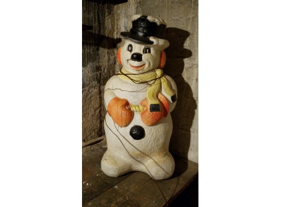 Vintage Christmas Blow Mold Snowman
