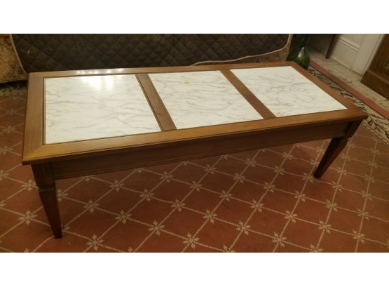 Vintage Swirl Inlaid Top Coffee Table-15'x47'