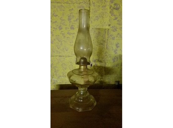 Clear Glass Oil Hurricane Lamp- 20' Tall