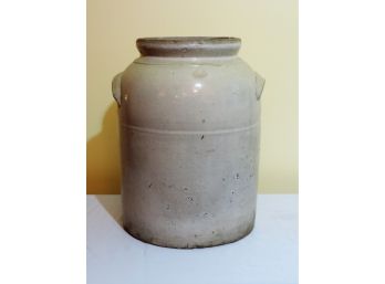 Large Salt Glazed Stoneware  Pottery Milk Jug