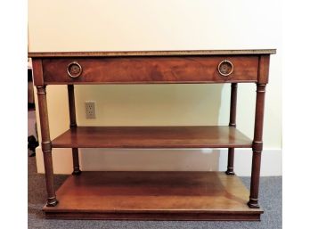 Modern Style Mahogany Console Table With Drawer