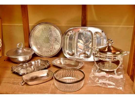 Vintage Silver Plate Lot Including Gorham, WM Rogers And E.S. Rogers
