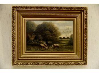 Antique Picture Of Sheep 26'x21'