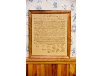 Framed Declaration Of Independence 16'x20'