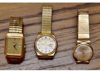 3 Vintage Mens Watches