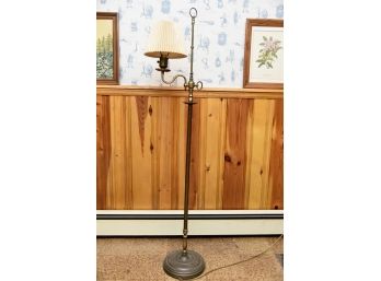 Vintage 56' Tall Brass Floor Lamp